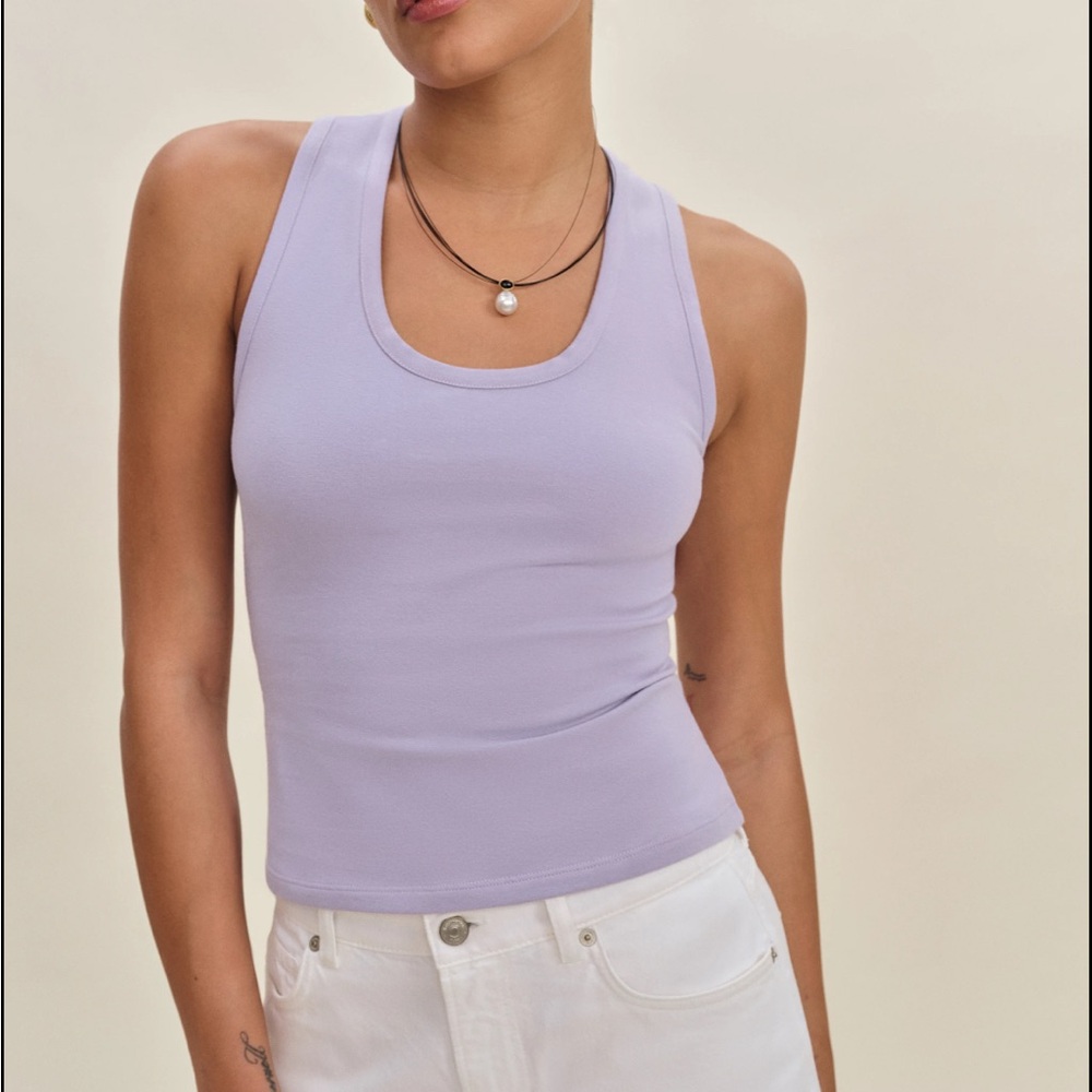 Reformation Purple Archie Knit Top NWT Retails for $58
